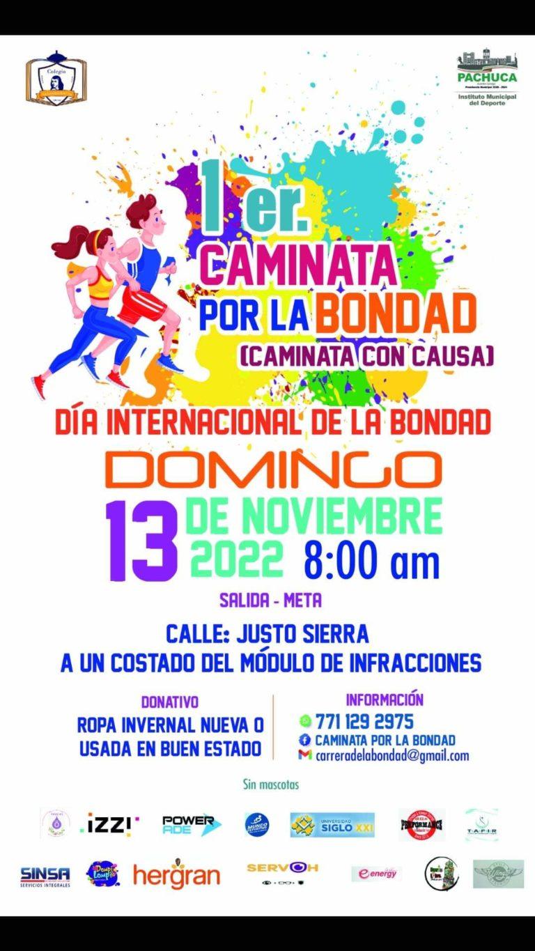 1ER CAMINATA POR LA BONDAD | DOMINGO 13 DE NOVIEMBRE