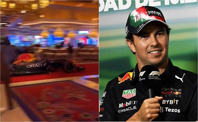 Monoplaza de “Checo” Pérez es captado en un casino de Las Vegas Monoplaza de “Checo” Pérez es captado en un casino de Las Vegas