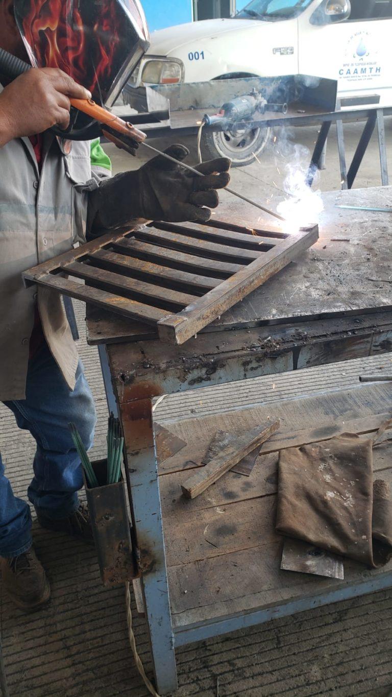 CAAMTH coloca brocales, buscan evitar robos