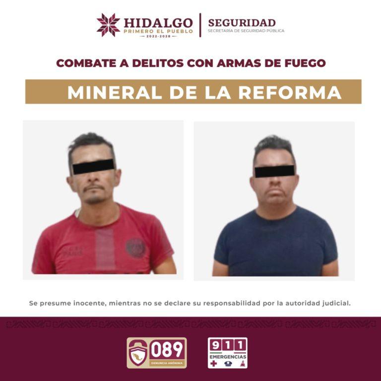 Asegura Policía Estatal a individuos con armas de fuego Asegura Policía Estatal a individuos con armas de fuego