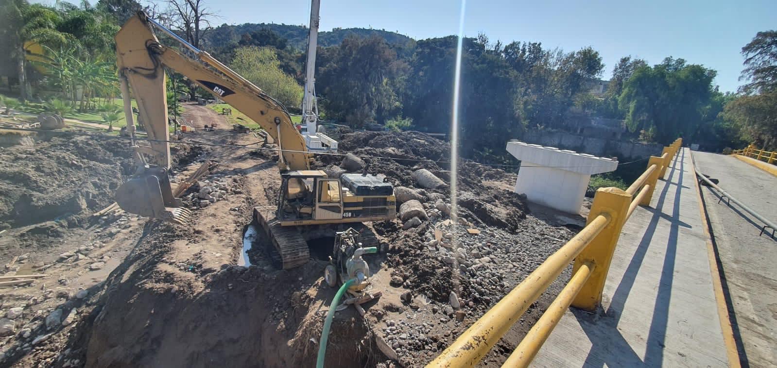 Alcaldesa de Ixmiquilpan, recorre obras afectadas por inundación del 2021