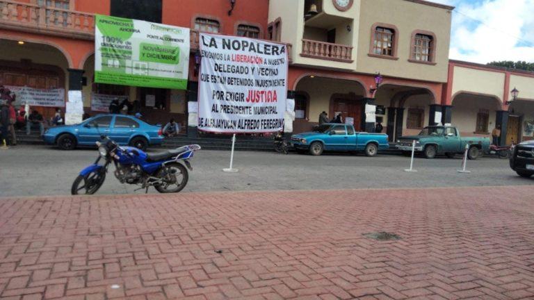 Se cumple una semana de manifestación en Alfajayucan 