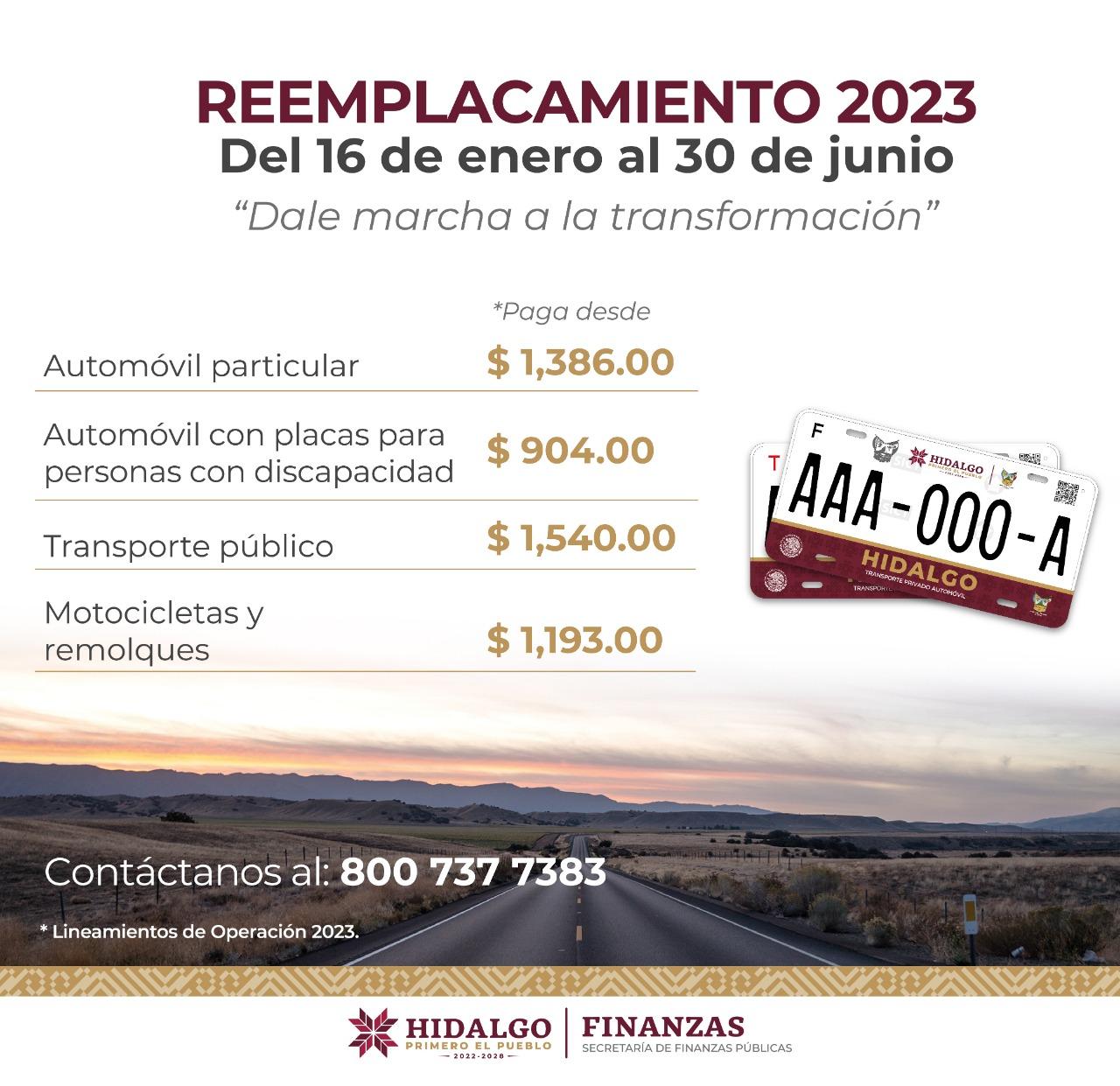 REEMPLACAMIENTO 2023