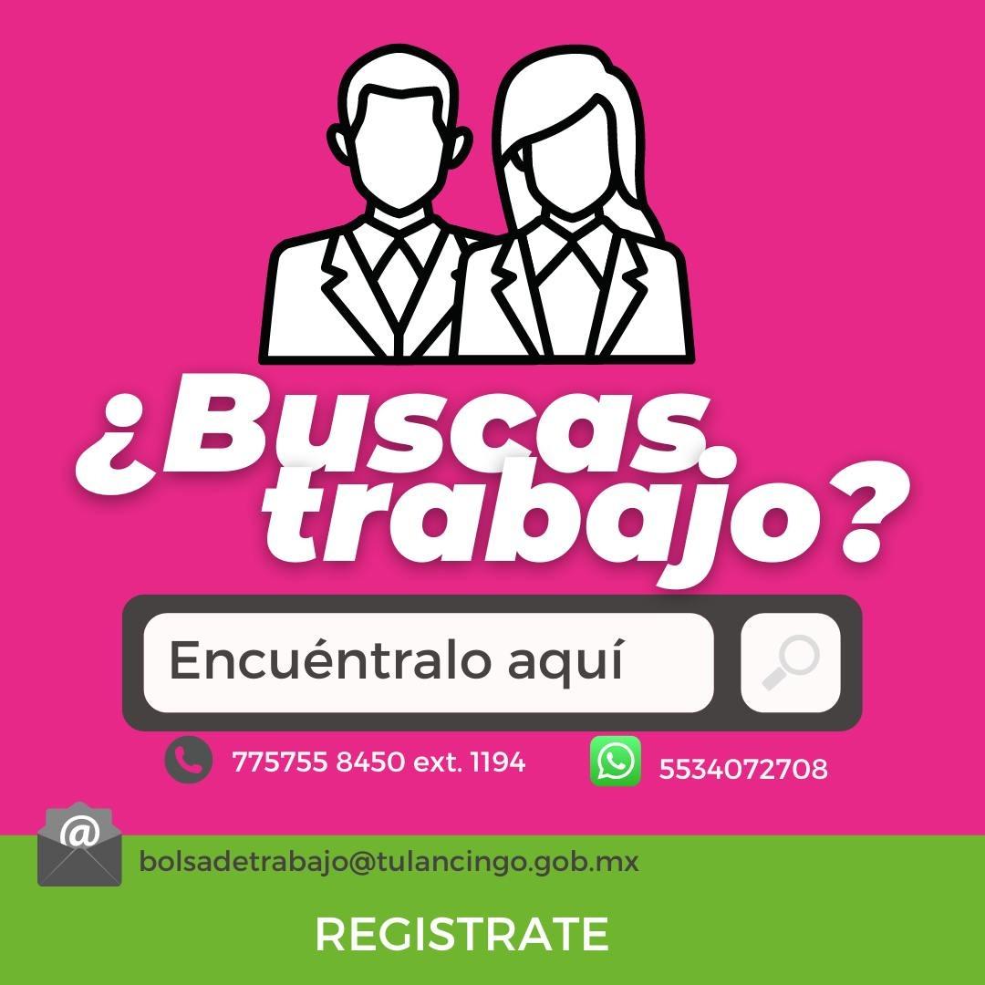 BUSCADORES DE EMPLEO DE 23 A 60 AÑOS, PUEDEN PARTICIPAR ESTE JUEVES DE JORNADA DE VINCULACIÓN LABORAL EN TULANCINGO