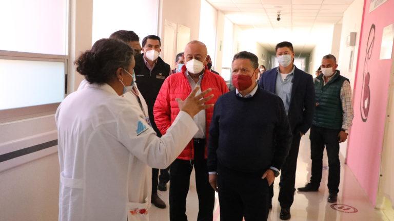 JMS visitó el Hospital Regional de Tulancingo 