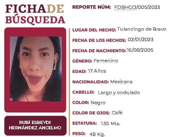 En la Procuraduría de Hidalgo denunciaron la desaparición de una jovencita En la Procuraduría de Hidalgo denunciaron la desaparición de una jovencita