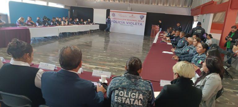 Instalan coordinación regional de la “Policía Violeta”
