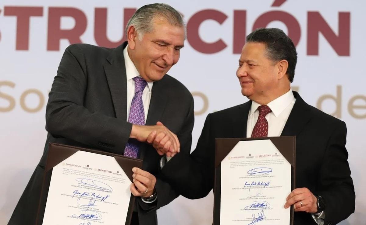 Segob y gobierno de Hidalgo firman convenio para combatir huachicol