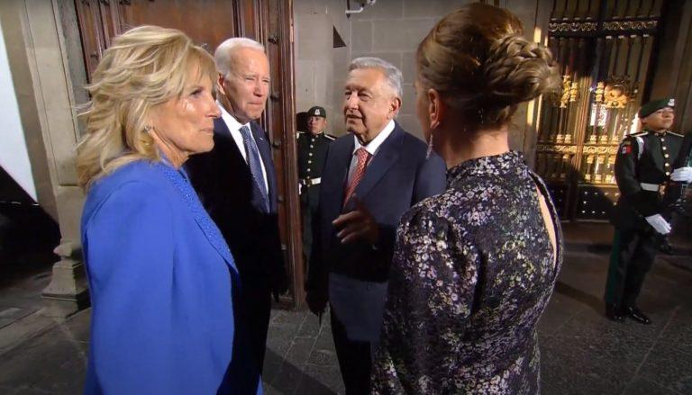 AMLO recibe en Palacio Nacional al presidente Joe Biden y a su esposa AMLO recibe en Palacio Nacional al presidente Joe Biden y a su esposa