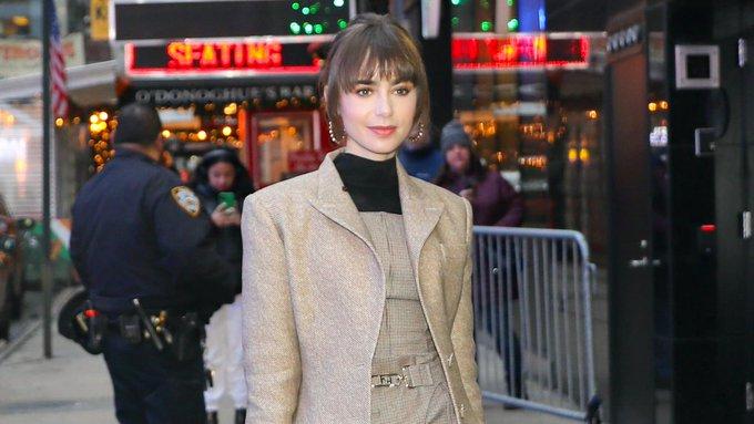 Lily Collins es tendencia en redes por su peinado retro Lily Collins es tendencia en redes por su peinado retro
