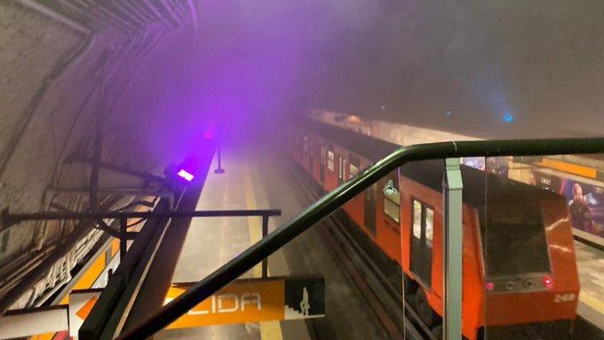 Suman 15 intoxicados por humo en estación del Metro