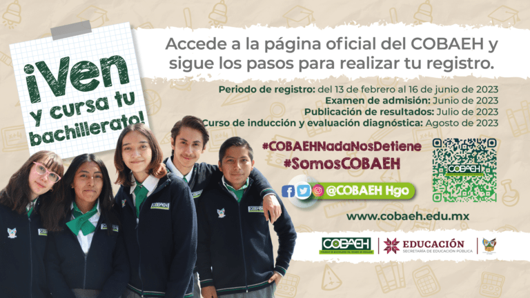 ¡VEN A ESTUDIAR AL COBAEH! ¡VEN A ESTUDIAR AL COBAEH!