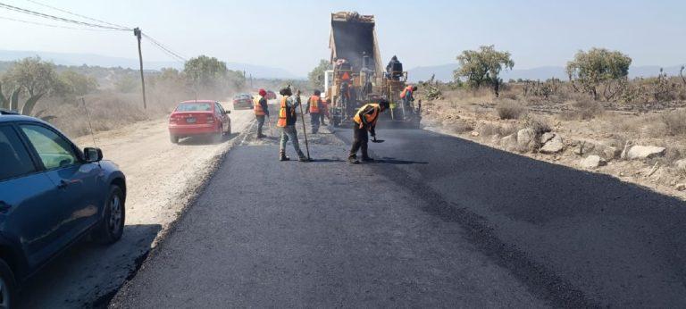 40% de avance en Carretera Tecamatl – Ajacuba