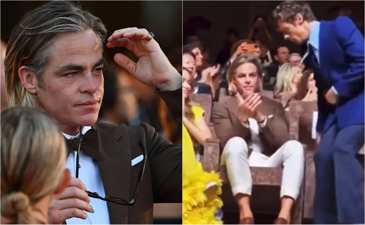 Chris Pine habla sobre el supuesto escupitajo de Harry Styles