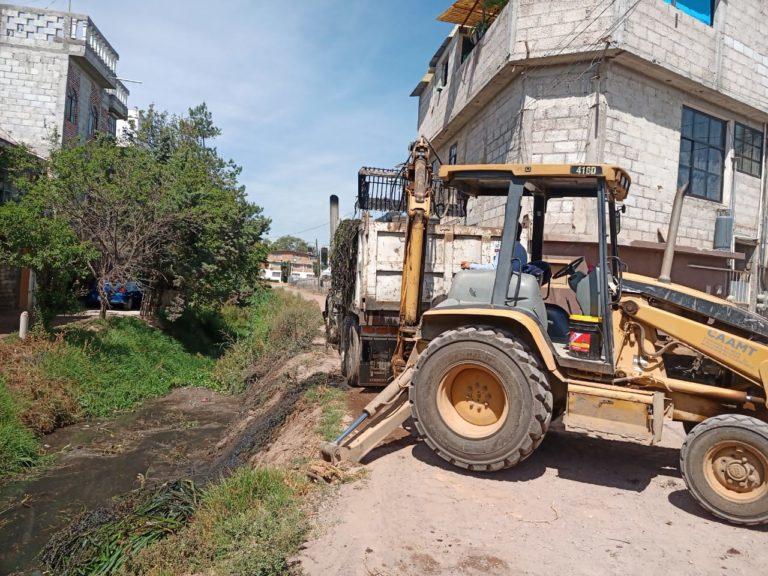 CAAMT INICIA LIMPIEZA DEL DREN SAN BASILIO CAAMT INICIA LIMPIEZA DEL DREN SAN BASILIO