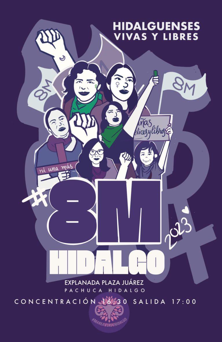 Convocan a la marcha “Hidalguenses, vivas y libres” 