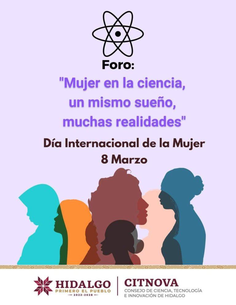 Realizarán el foro: “Mujer en la ciencia, un mismo sueño, muchas realidades”