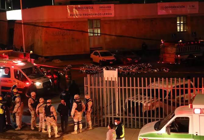 INM da tarjetas de visitantes a lesionados por incendio en Juárez INM da tarjetas de visitantes a lesionados por incendio en Juárez