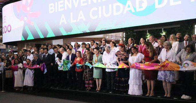 Sheinbaum y Torruco cortan listón del Tianguis Turístico México 2023 Sheinbaum y Torruco cortan listón del Tianguis Turístico México 2023