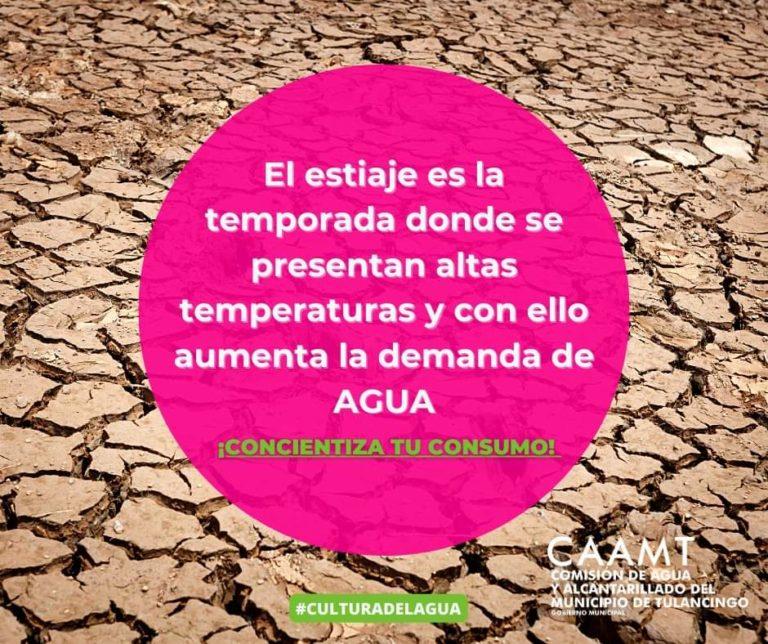 CAAMT INVITA A CUIDAR EL AGUA, ANTE TEMPORADA DE ESTIAJE CAAMT INVITA A CUIDAR EL AGUA, ANTE TEMPORADA DE ESTIAJE