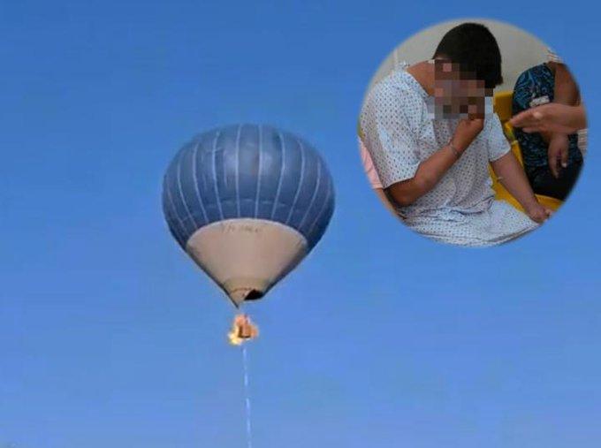 Piloto del globo aerostático accidentado ingresa a cirugía plástica Piloto del globo aerostático accidentado ingresa a cirugía plástica