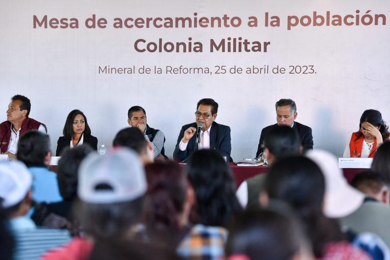 Mesa de Acercamiento en la Colonia Militar Mesa de Acercamiento en la Colonia Militar