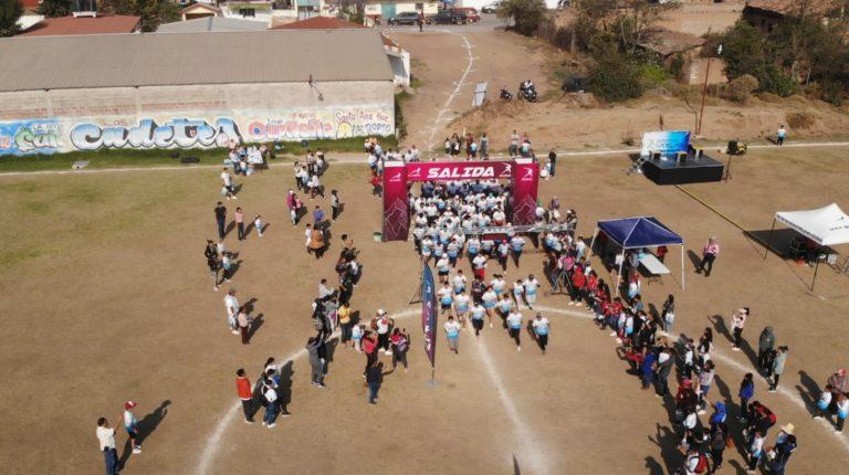 Realizan carrera por el Día del Niño en Santa María Asunción