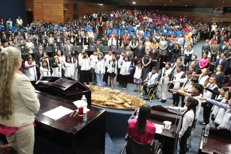 Rinden protesta integrantes del Primer Congreso Juvenil Hidalgo 2023 Rinden protesta integrantes del Primer Congreso Juvenil Hidalgo 2023
