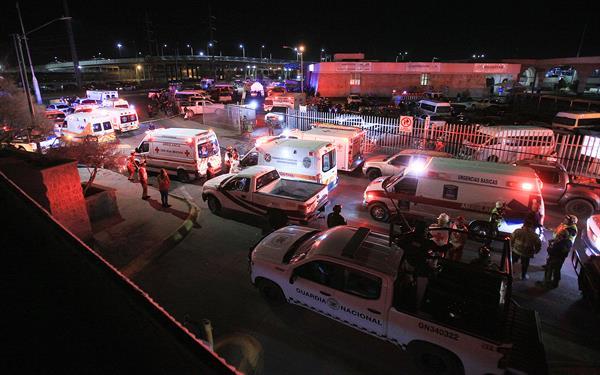 Aumenta a 40 la cifra de migrantes fallecidos en el incendio de México Aumenta a 40 la cifra de migrantes fallecidos en el incendio de México