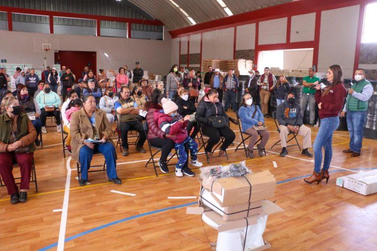 Alcaldía de Tepeapulco, hace la entrega de material para mejoramiento de la vivienda