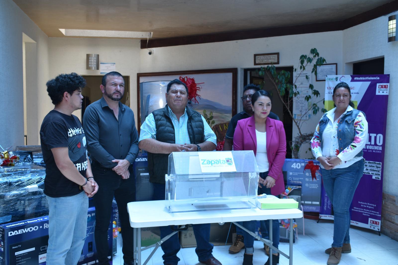 Realizan rifa del contribuyente cumplido en Emiliano Zapata