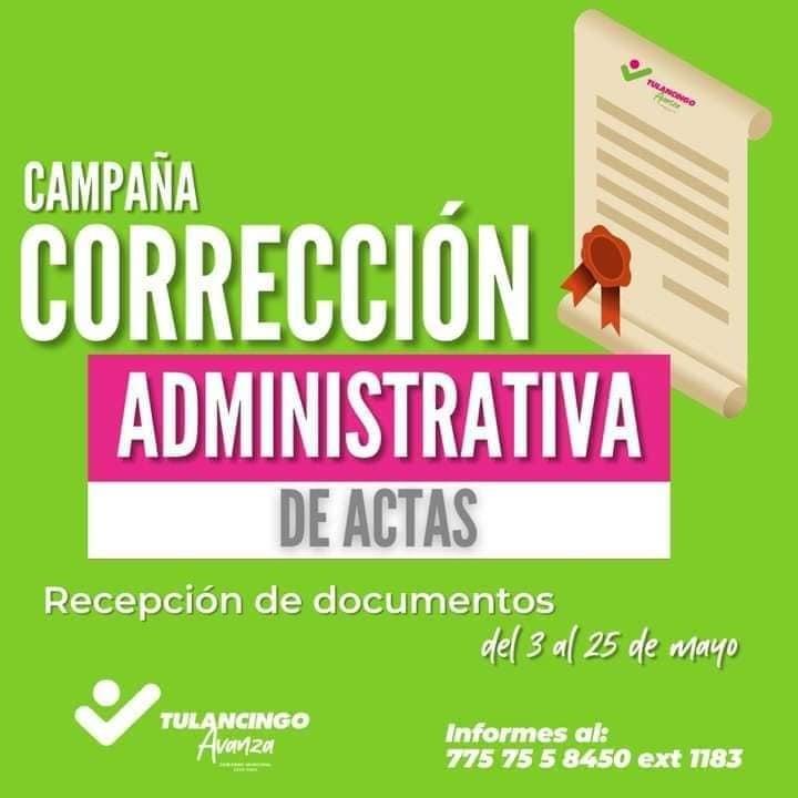 24 de mayo, último día de recepción de documentos para participar en campaña correctiva de actas 24 de mayo, último día de recepción de documentos para participar en campaña correctiva de actas