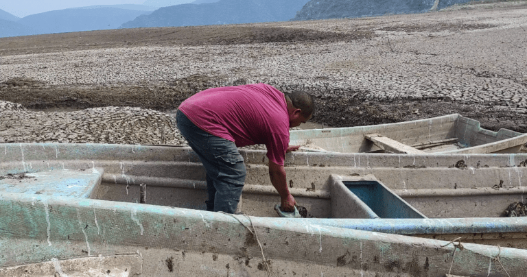 Se seca totalmente la laguna de Meztitlán; pescadores afectados piden ayuda