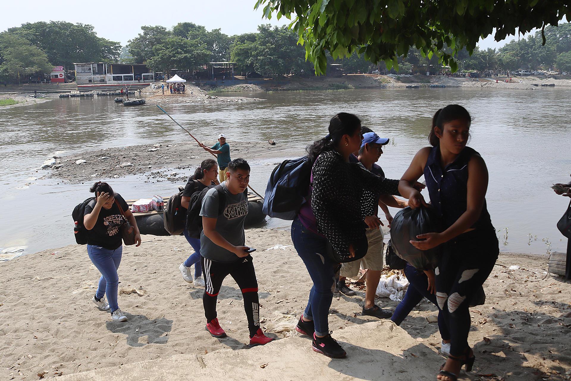 Frontera sur de México, sin reforzamiento de seguridad y abierta al paso de migrantes