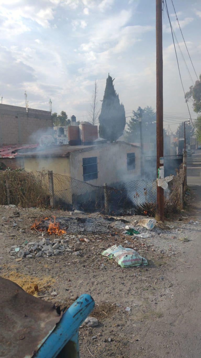 Incendio en casa deshabitada genera alarma