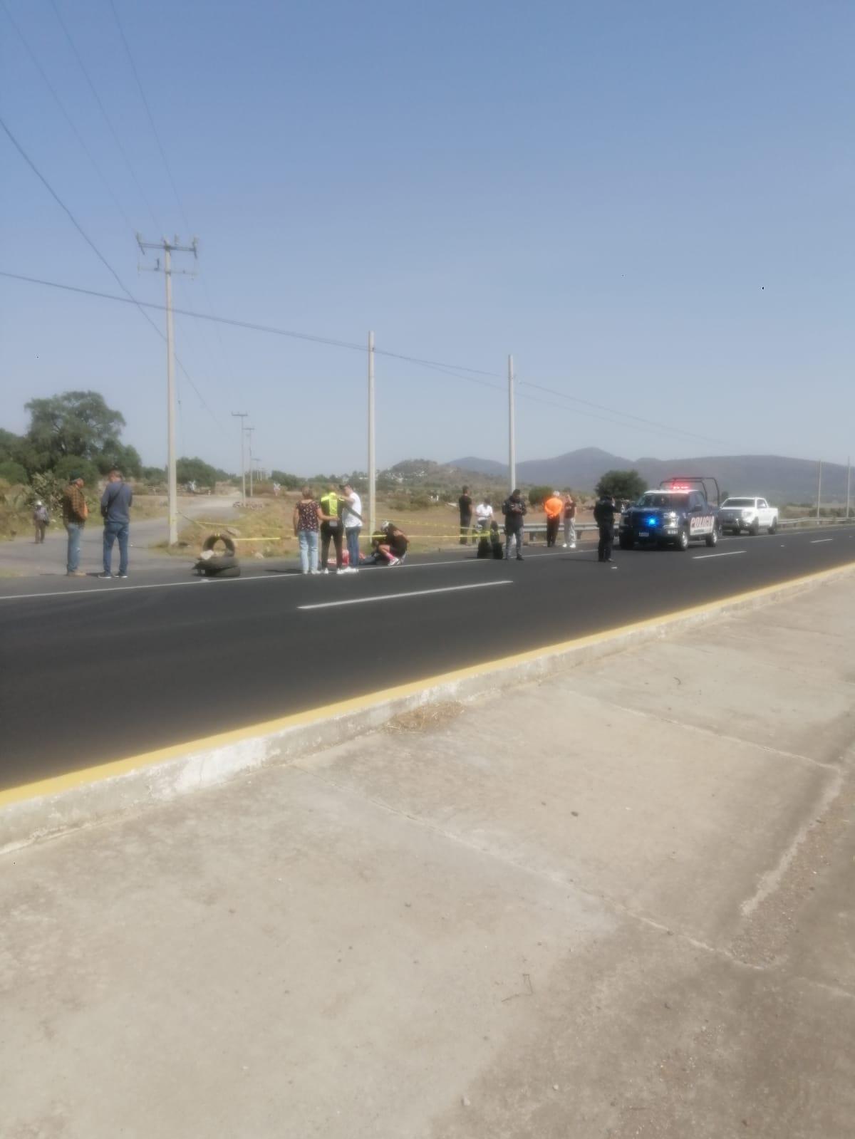 Ciclista muere de un infarto en la carretera Pachuca Ciudad Sahagún