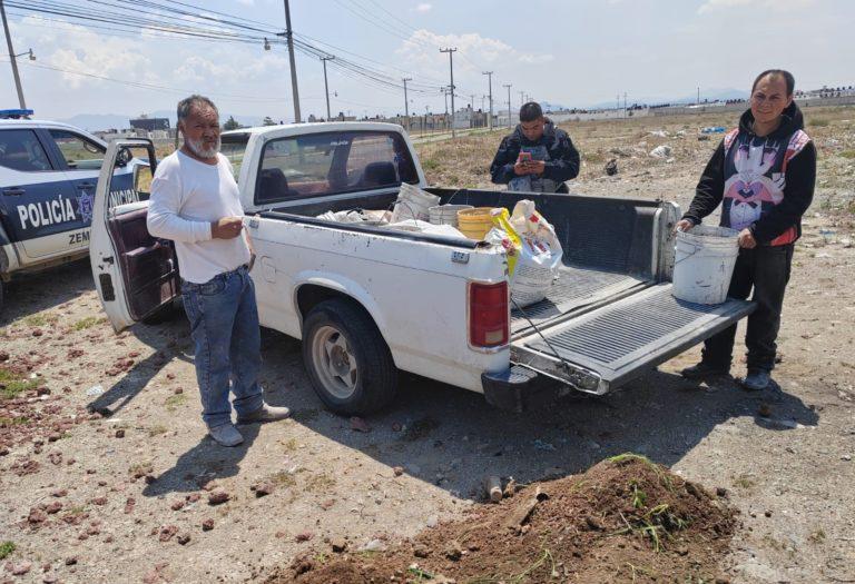 Otro detenido por tirar cascajo en zona prohibida