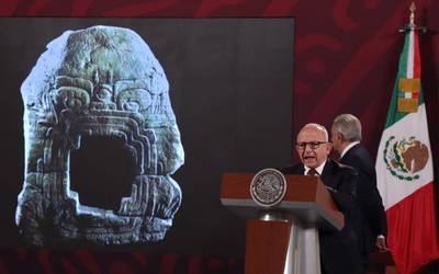 Pieza olmeca robada regresa a México próxima semana, informa Ebrard Pieza olmeca robada regresa a México próxima semana, informa Ebrard