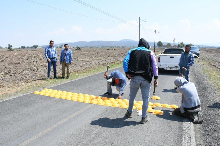 Colocaron reductores de velocidad a la entrada de la UPP Colocaron reductores de velocidad a la entrada de la UPP