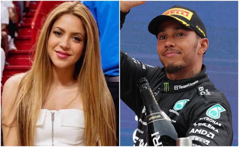 Testigos revelan escena romántica entre Shakira y Lewis Hamilton