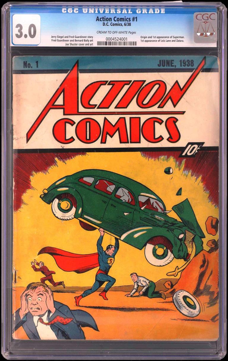 Dos cómics de Superman se venden por 3 millones de dólares en subasta Dos cómics de Superman se venden por 3 millones de dólares en subasta