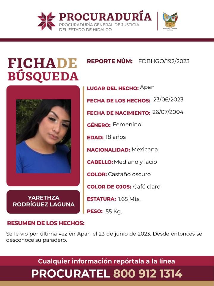 Denuncian desaparición de 2 mujeres, una de 18 años Denuncian desaparición de 2 mujeres, una de 18 años