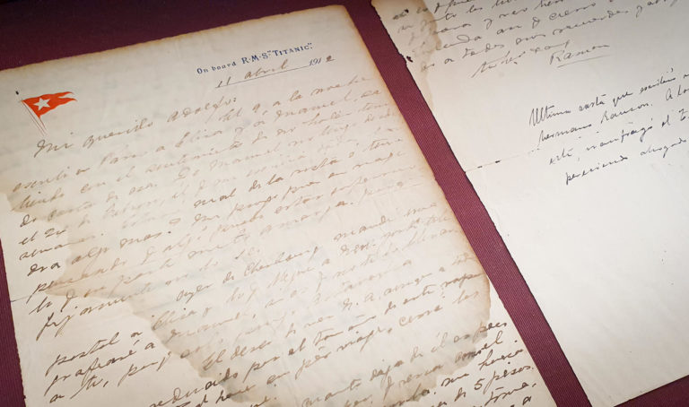 Subastan en Montevideo una carta enviada desde el Titanic por un pasajero uruguayo Subastan en Montevideo una carta enviada desde el Titanic por un pasajero uruguayo