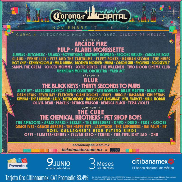 Revelan cartel del Corona Capital