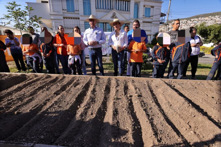 Inicia siembra de cempasúchil en huerto urbano de Pachuca Inicia siembra de cempasúchil en huerto urbano de Pachuca