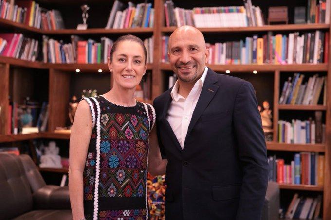 Sheinbaum presume reunión con “Conejo” Pérez Sheinbaum presume reunión con “Conejo” Pérez