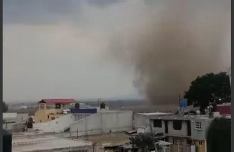 Tolvanera, afecta dos viviendas en Emiliano Zapata Tolvanera, afecta dos viviendas en Emiliano Zapata