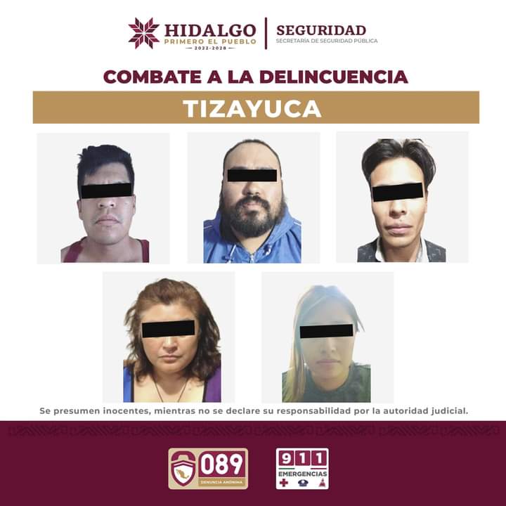 Atraparon a dos mujeres y tres hombres por delito contra la salud Atraparon a dos mujeres y tres hombres por delito contra la salud