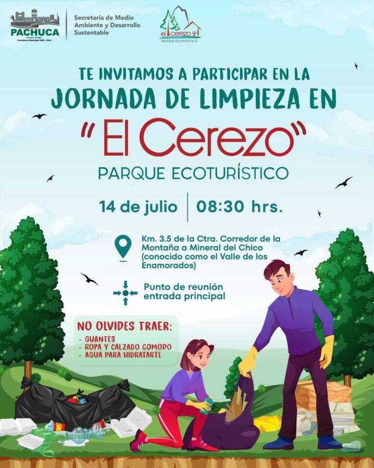 Jornada de limpieza en Parque Ecoturístico “El Cerezo”