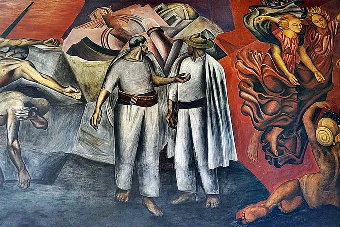 Dibuja muralismo mexicano en comunidad Dibuja muralismo mexicano en comunidad